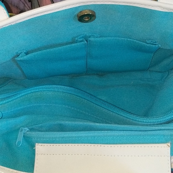 Liz Claiborne Aqua Tote w/ Straps NWOT. - Picture 7 of 9